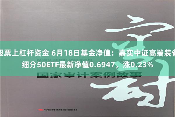 股票上杠杆资金 6月18日基金净值：嘉实中证高端装备细分50ETF最新净值0.6947，涨0.23%