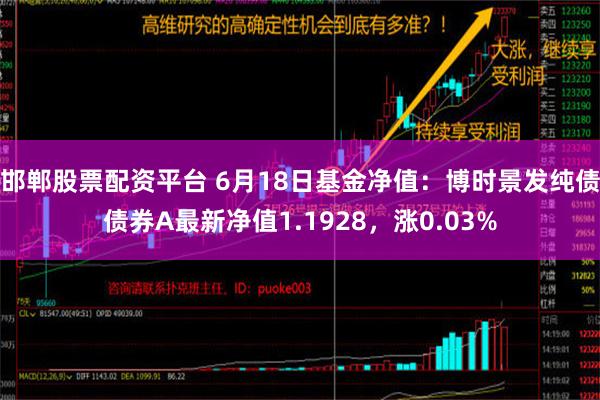 邯郸股票配资平台 6月18日基金净值：博时景发纯债债券A最新净值1.1928，涨0.03%