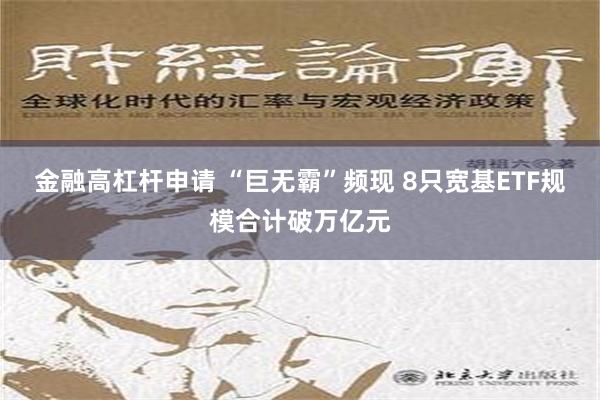 金融高杠杆申请 “巨无霸”频现 8只宽基ETF规模合计破万亿元