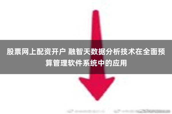 股票网上配资开户 融智天数据分析技术在全面预算管理软件系统中的应用