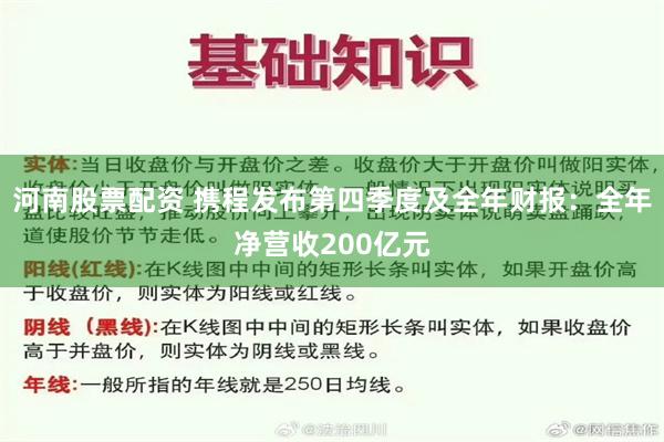 河南股票配资 携程发布第四季度及全年财报：全年净营收200亿元